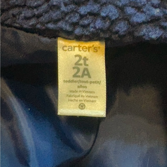 Carter's Red and Navy Fleece Vest - Picture 4 of 4